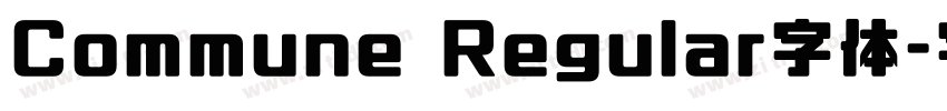 Commune Regular字体字体转换